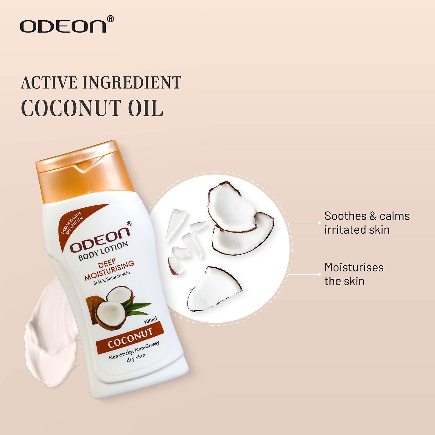 Coconut Body Lotion with Active Ingredient