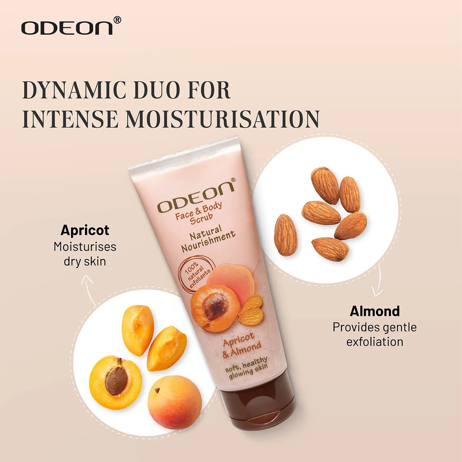 Apricot & Almond Face Scrub - Odeon