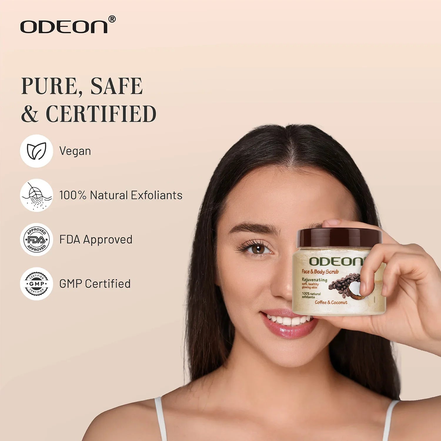 Coffee & Coconut Body Scrub for Smooth, Glowing Skin - Odeon