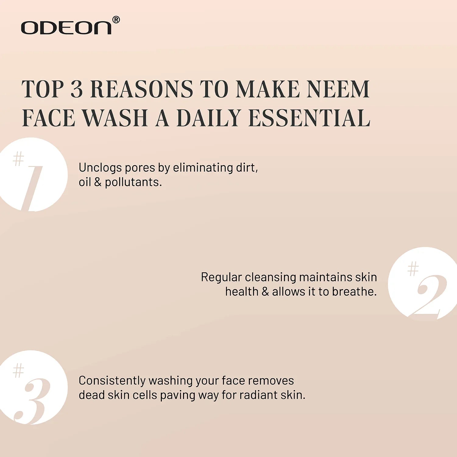 Neem Face Wash for Anti-Acne & Oil Control - Odeon