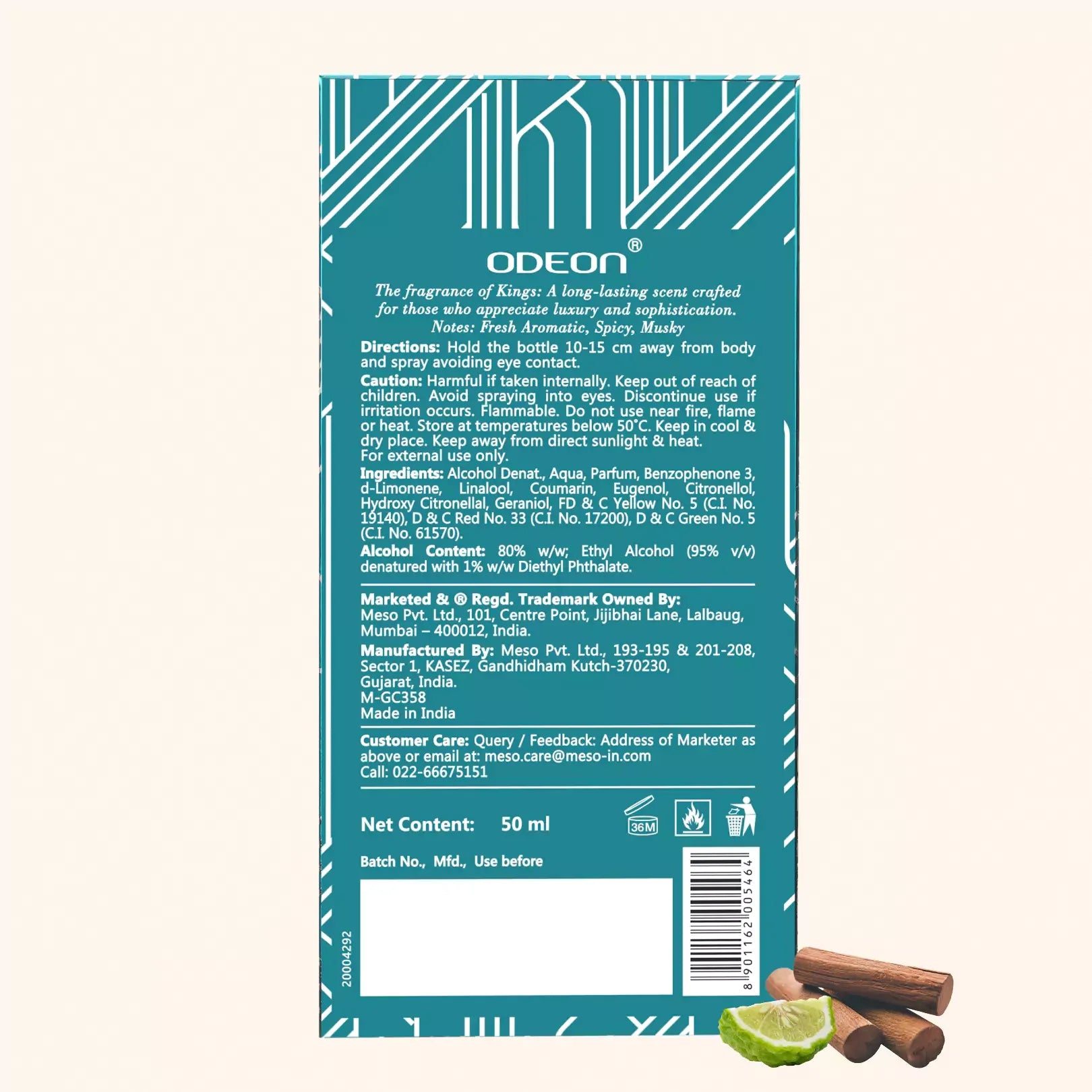 Empire Eau de Parfum for Men | Long-Lasting Sea Notes & Woody Fragrance - Odeon