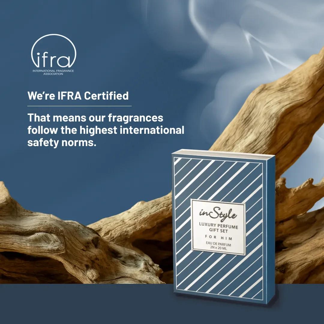 Instyle Luxury Perfume Gift Set – Gold Coin & Dark Black | Perfect Diwali Gift for Him