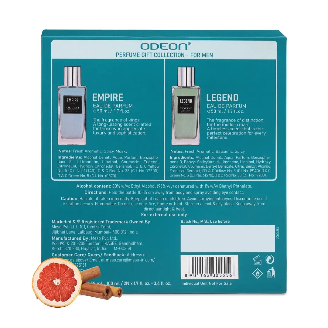 Men’s Perfume Gift Set – Empire & Legend – Long-Lasting Luxury Fragrances
