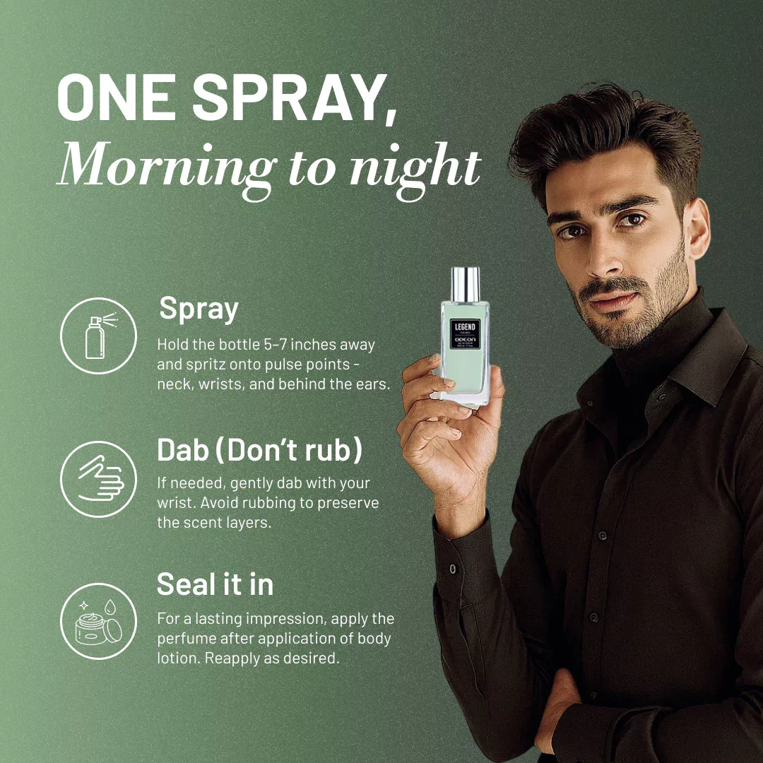 Legend Eau de Parfum for Men | Long-Lasting Citrus & Sandalwood Fragrance - Odeon