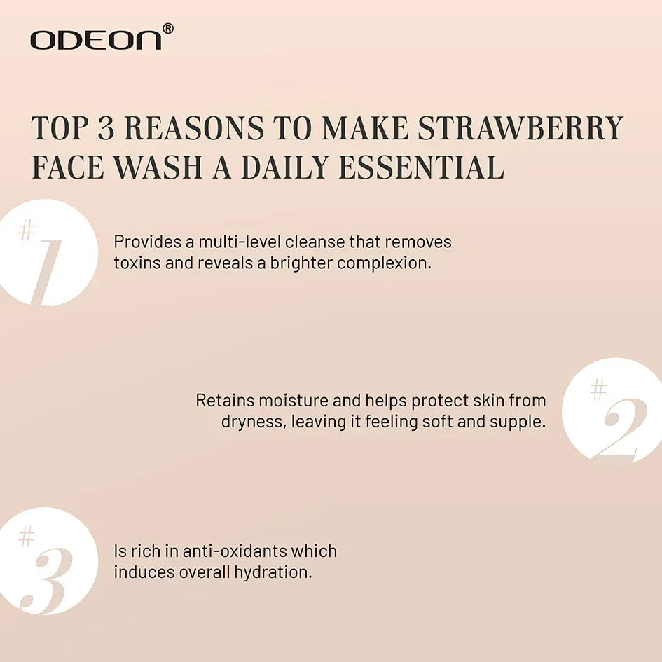Strawberry Face Wash - Odeon
