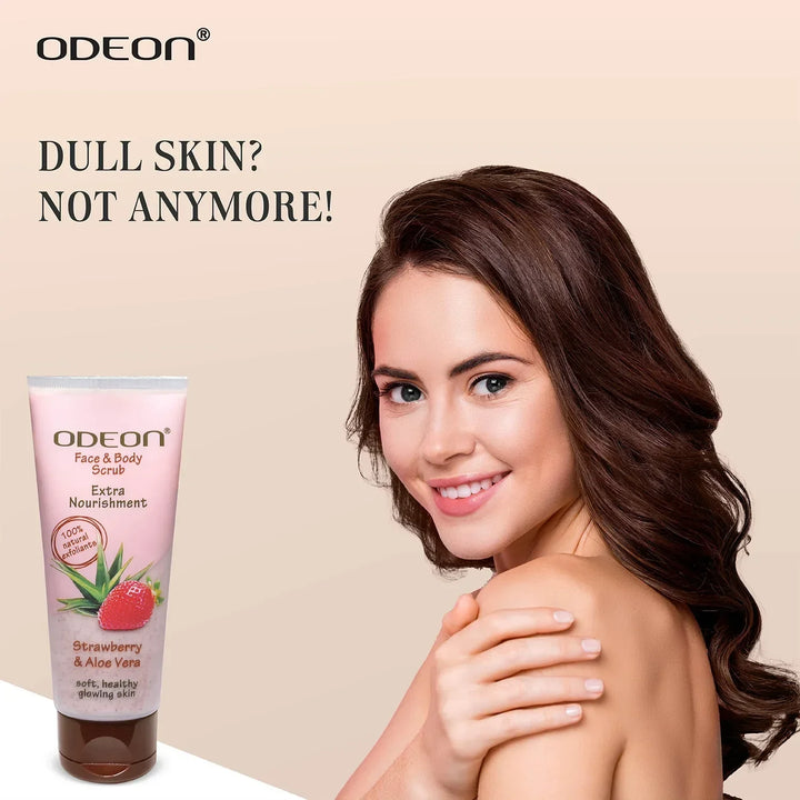 Strawberry & Aloe Vera Face Scrub - Odeon