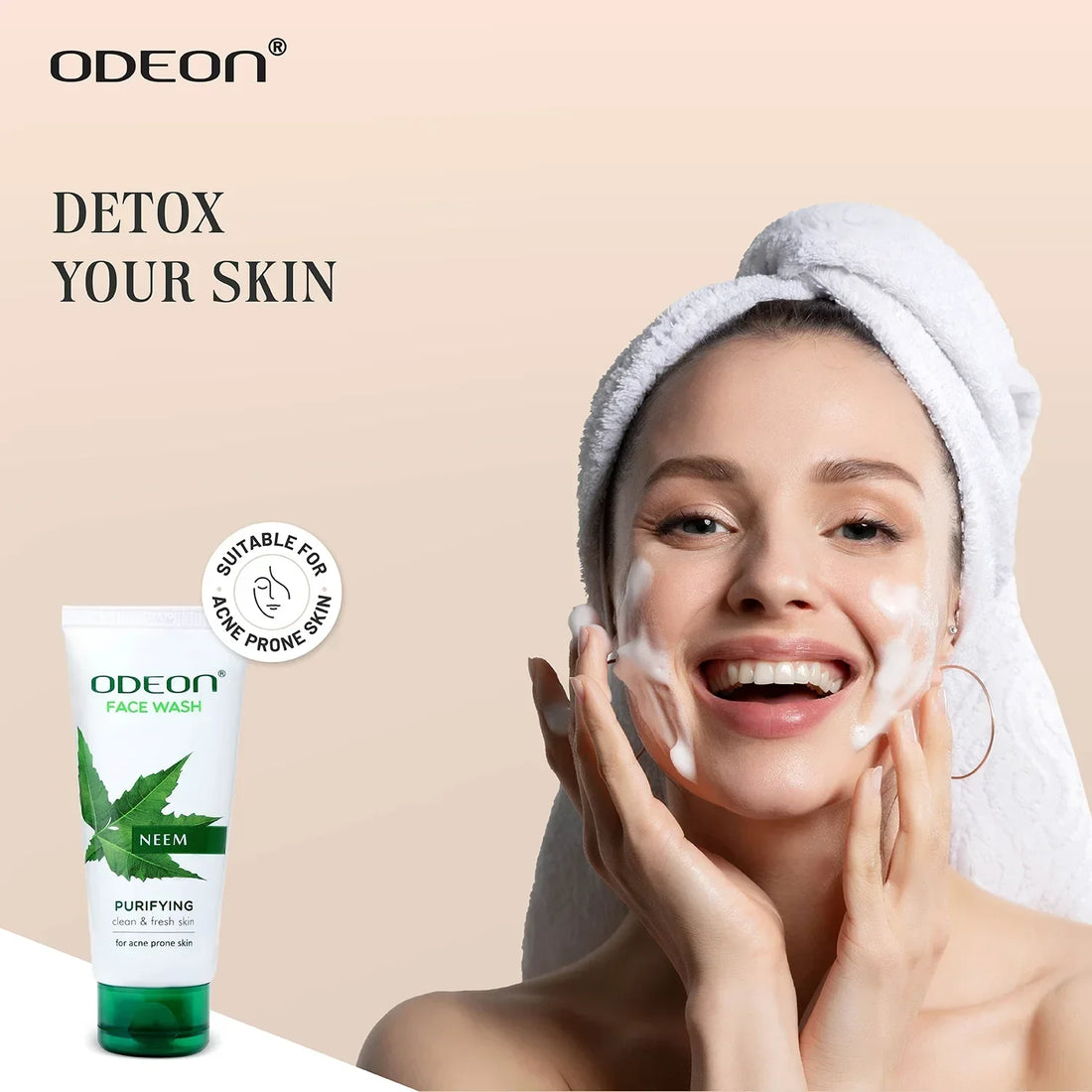 Neem Face Wash for Anti-Acne & Oil Control - Odeon