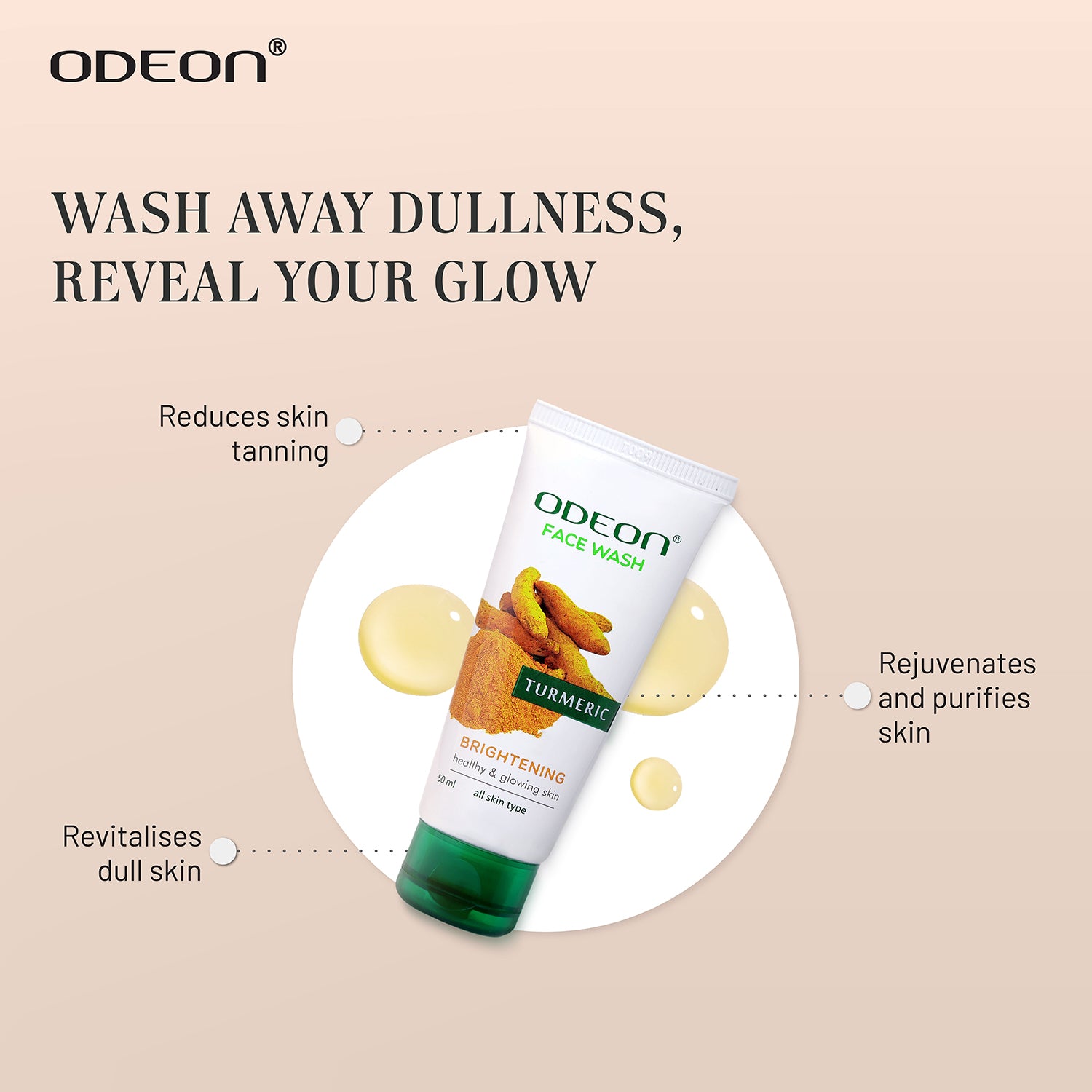 Wash Away Dullness, Reveal Your Glow with Turmeric Face Wash 