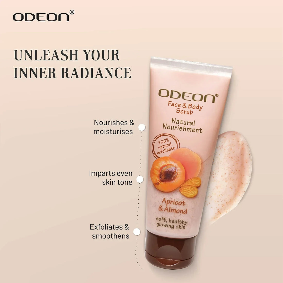 Apricot & Almond Face Scrub - Odeon