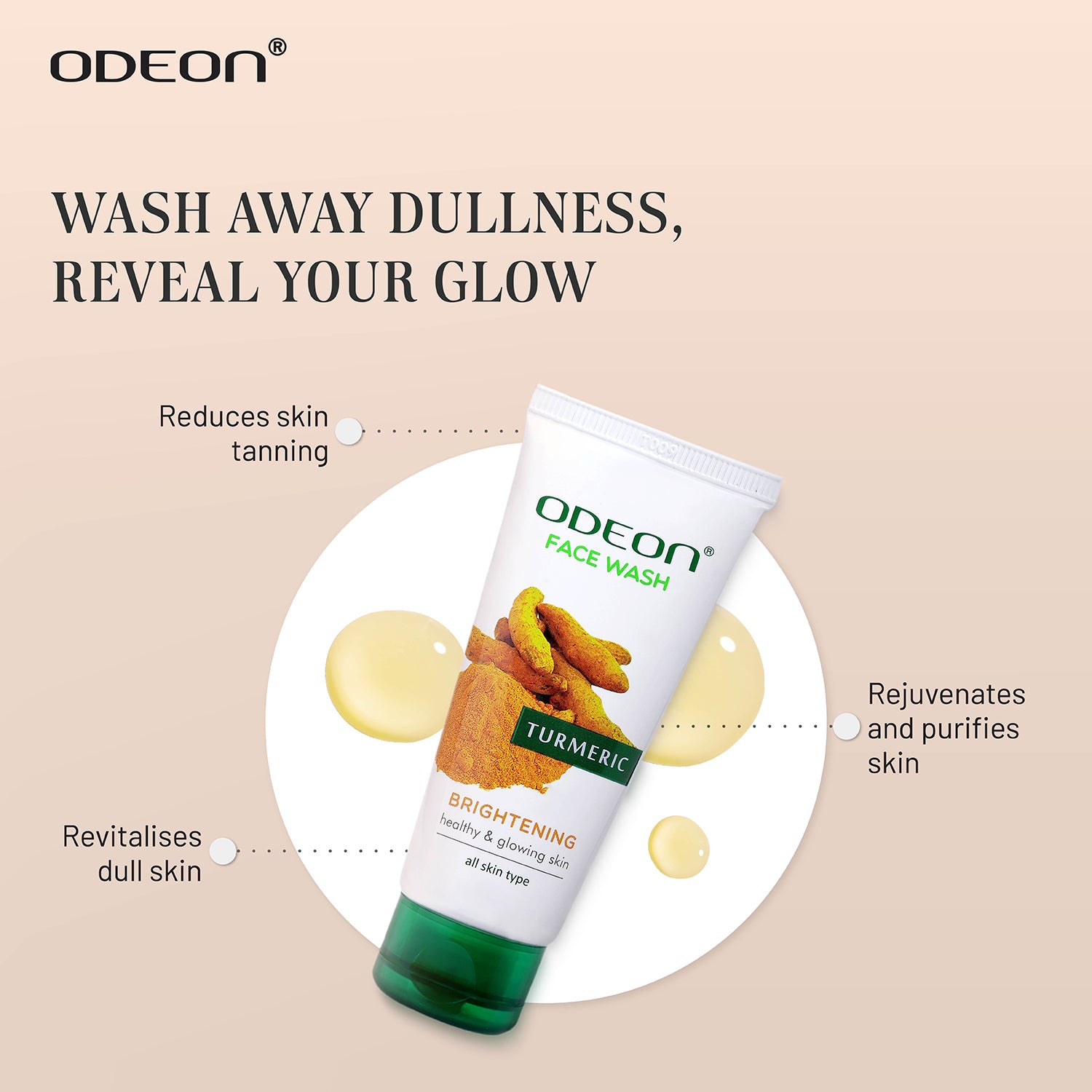 Wash Away Dullness and Reveal You Best Glow with Turmeric Face Wash