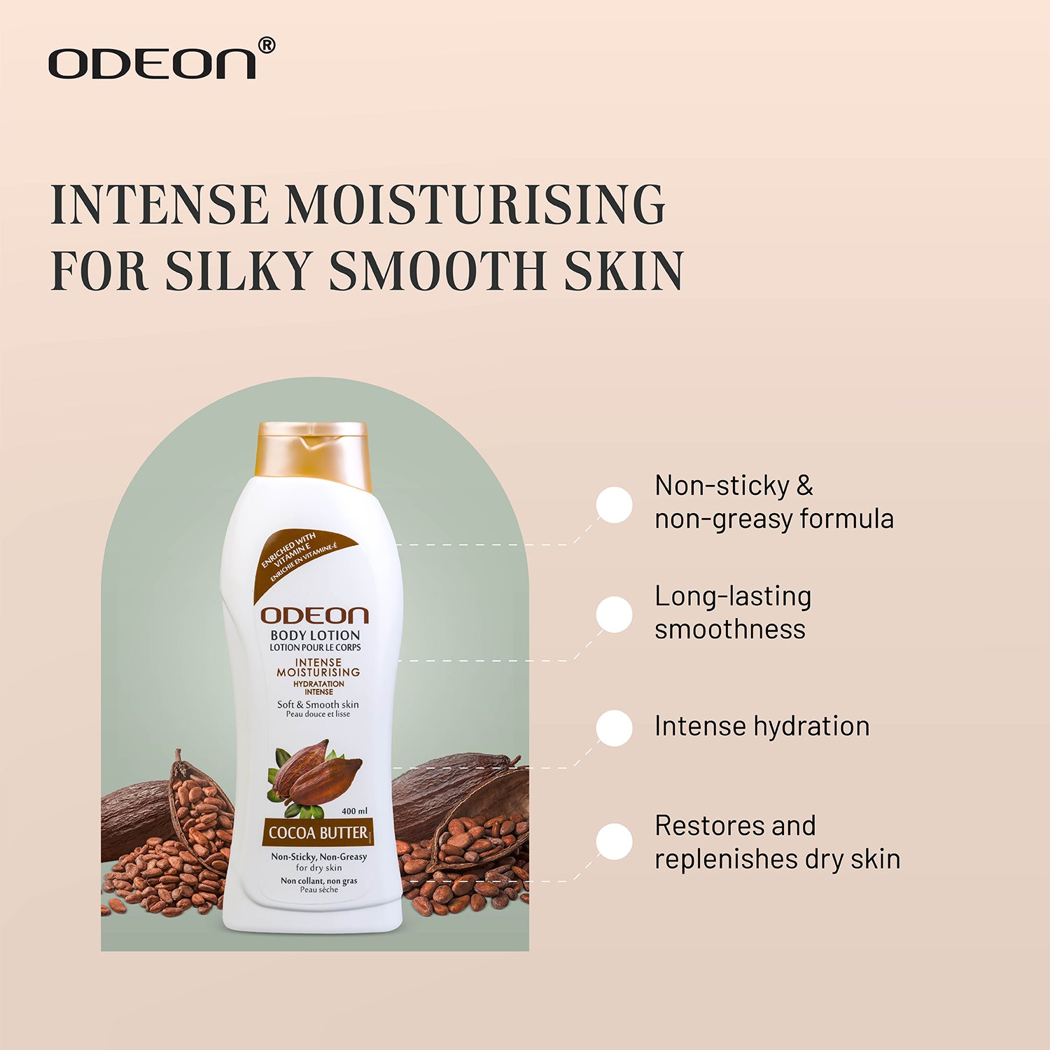 Intense Moisturising for Silky Smooth Skin with Cocoa Butter Body Lotion