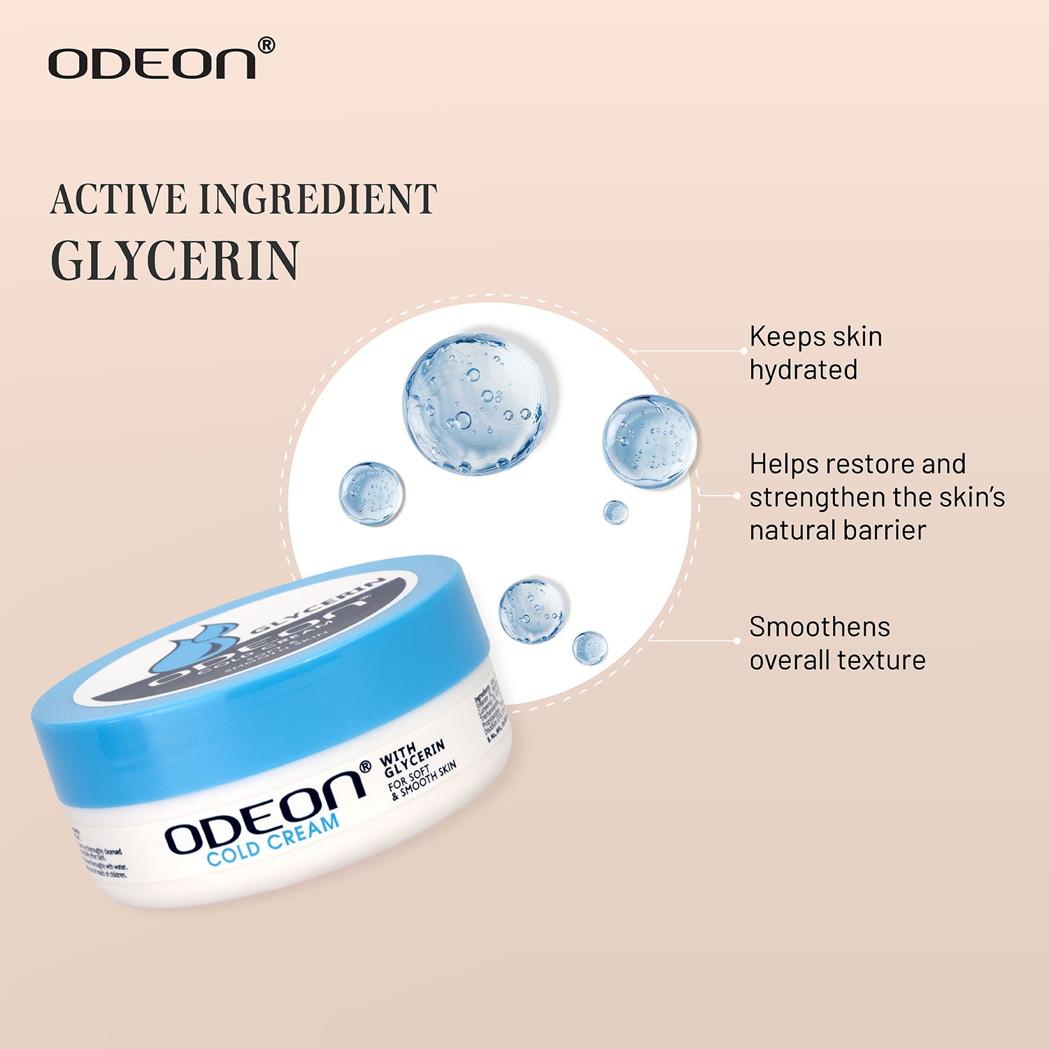 Cold Cream with Active Ingredient Glycerin