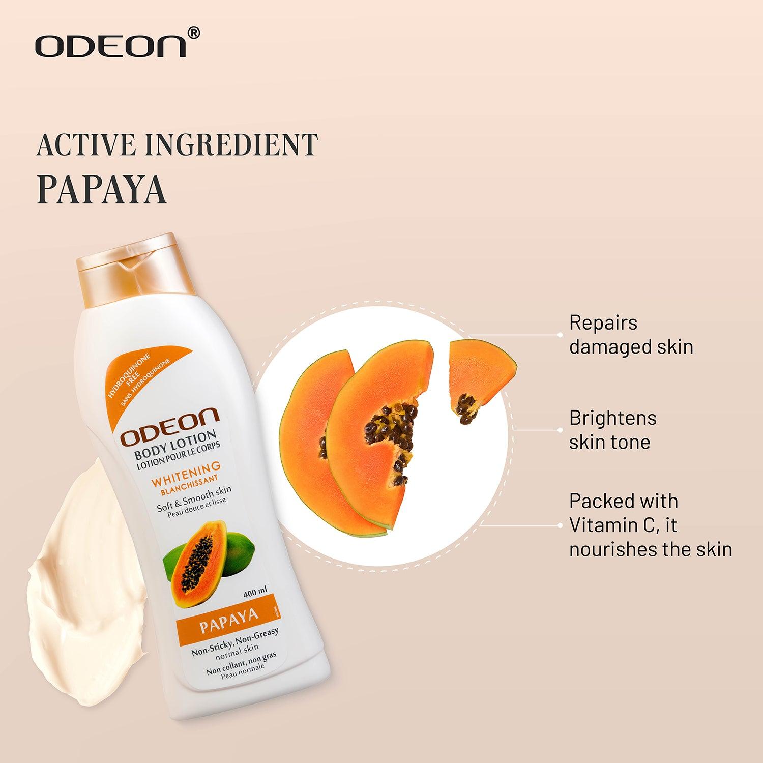 Papaya Body Lotion - 400 ml with Active Ingredient Papaya