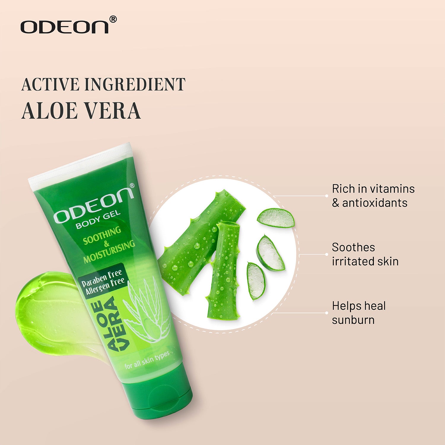 Aloe Vera Body Gel with Active Ingredient Aloe Vera