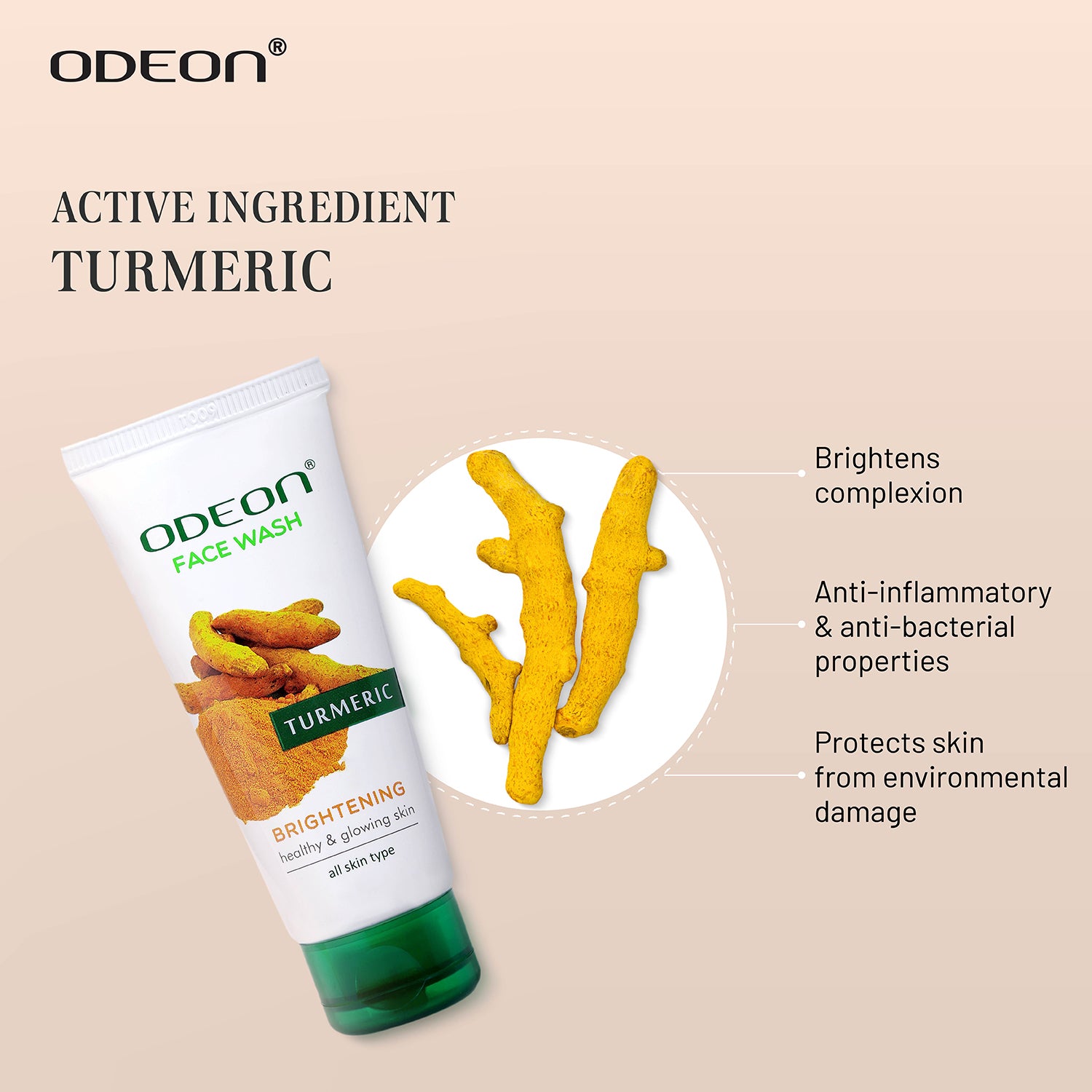 Turmeric Face Wash with Active Ingredient Turmeric