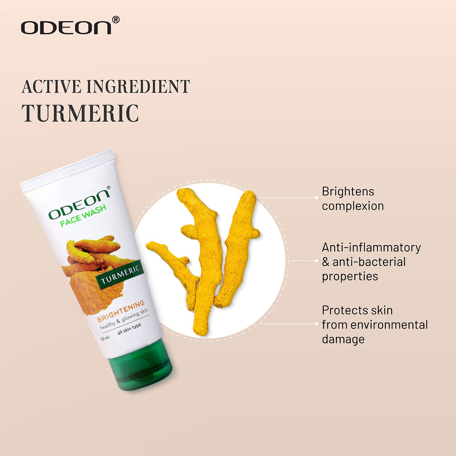 Turmeric Face Wash with Active Ingredient Turmeric