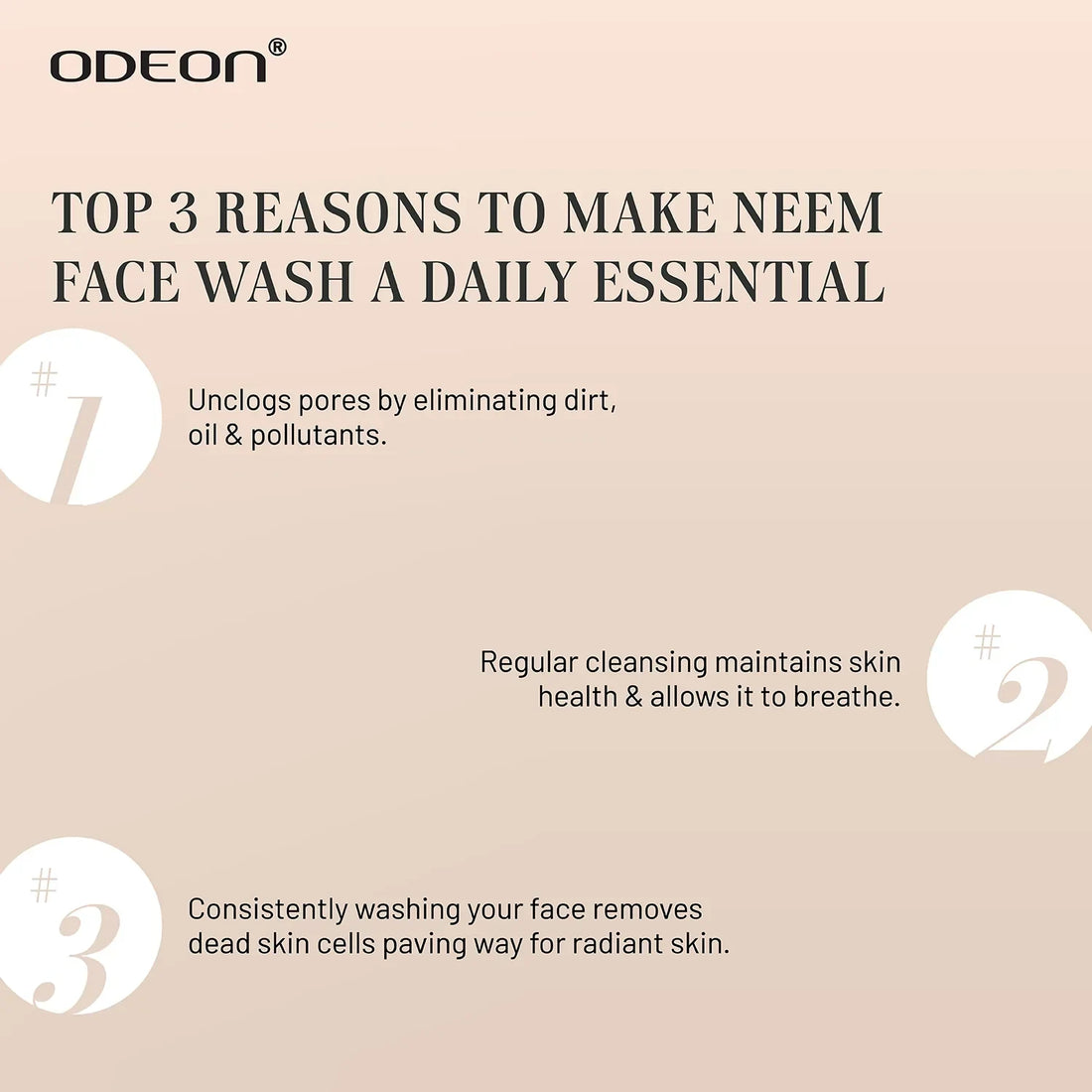 Neem Face Wash for Deep Clean & Acne Control - Odeon