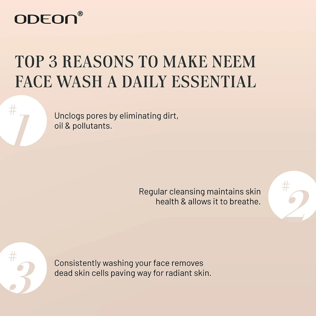 Neem Face Wash for Anti-Acne & Oil Control - Odeon