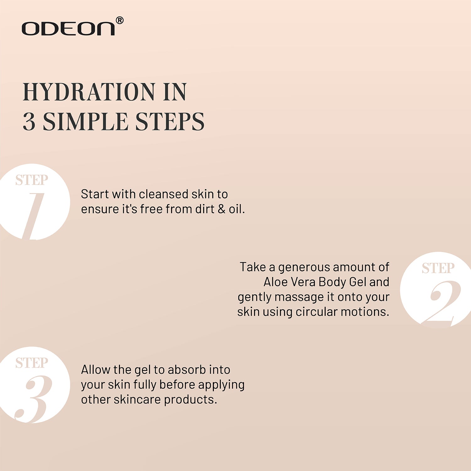 Hydration in 3 Simple Steps with Aloe Vera Body Gel for Skin