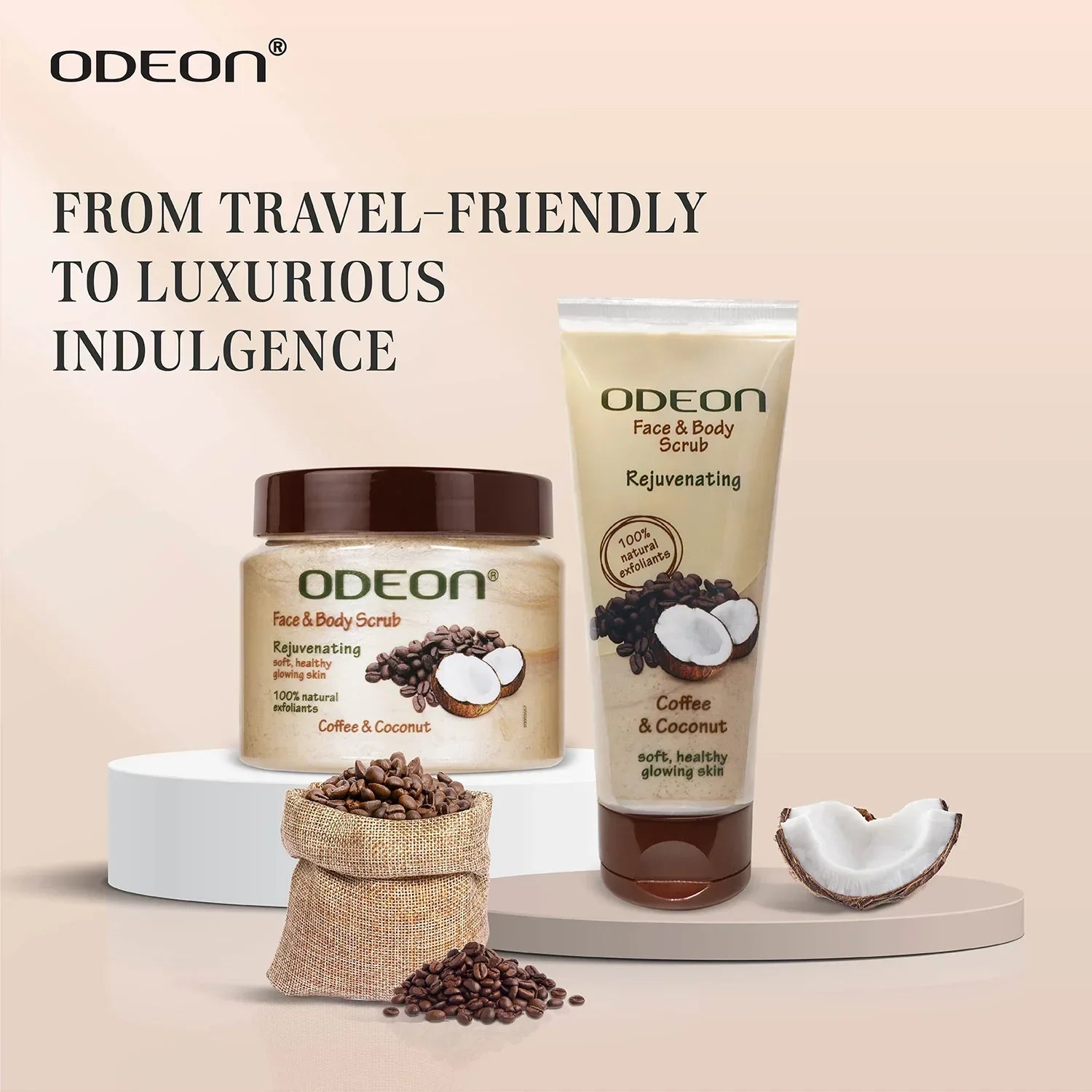 Coffee & Coconut Face Scrub - Odeon