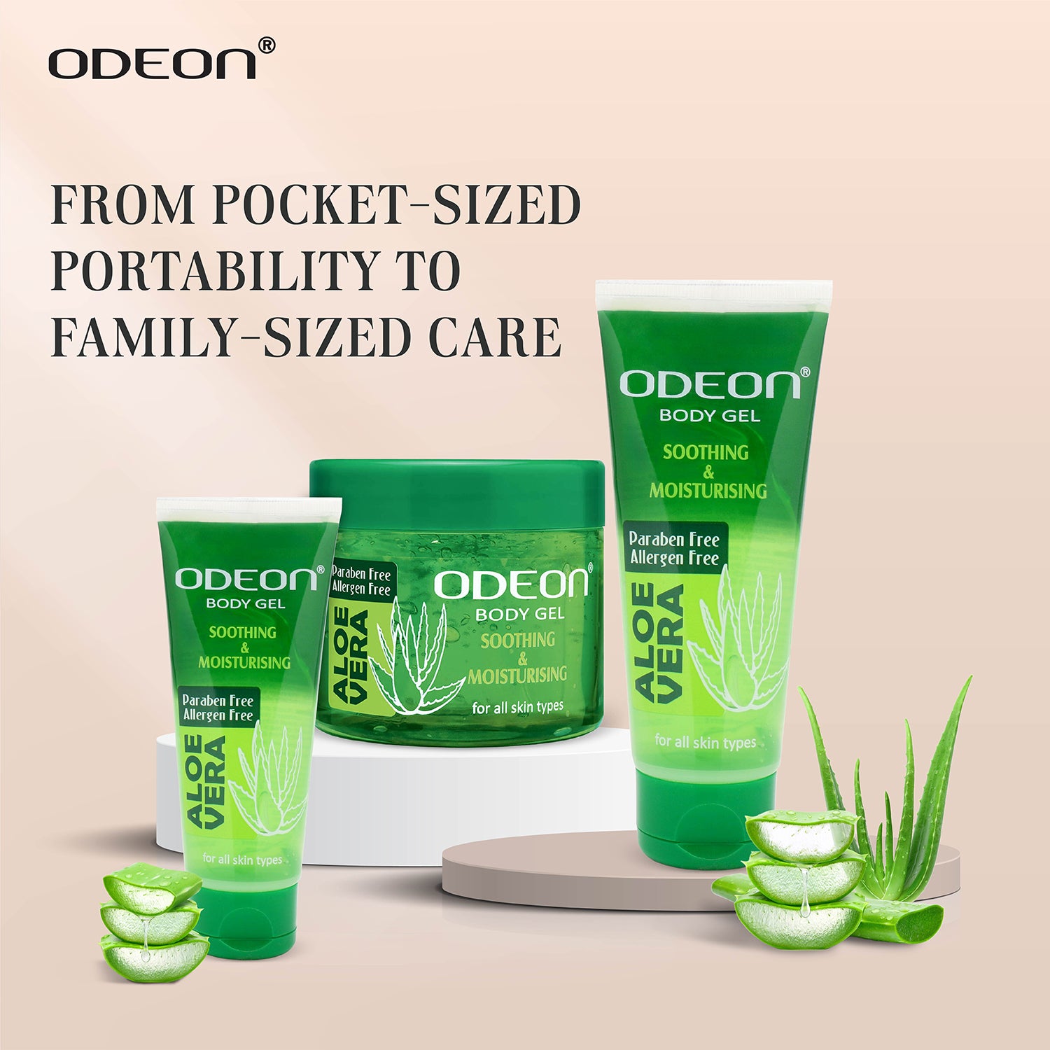 From Pocket-Sized Portability to Family-Sized Care - All Variants of Aloe Vera Body Gel for Skin