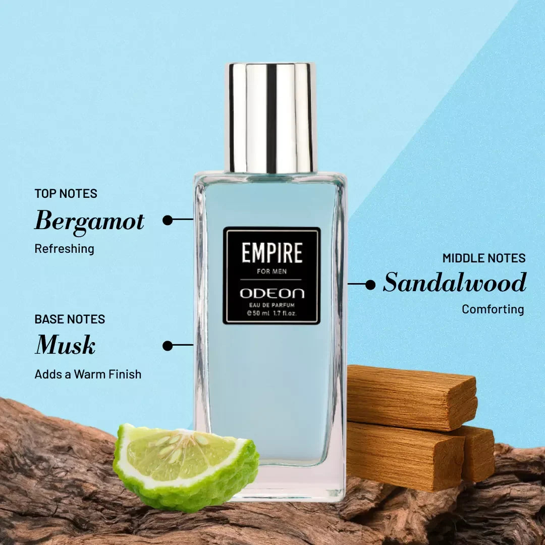 Empire Eau de Parfum for Men | Long-Lasting Sea Notes & Woody Fragrance - Odeon