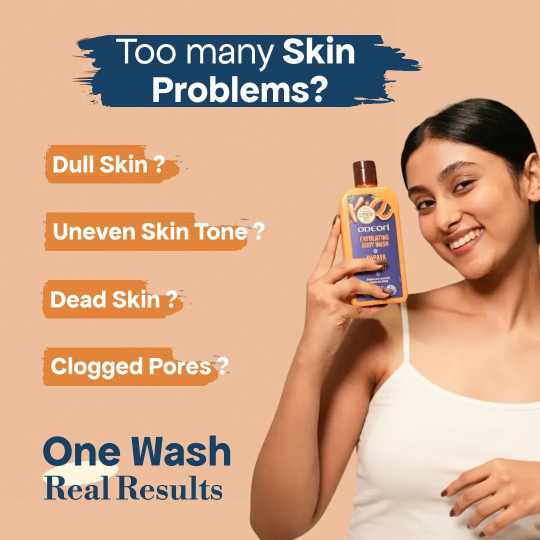 Papaya & Carrot Exfoliating Body Wash | Brightening, Smoothing & Daily Cleanse for Even-Toned Skin