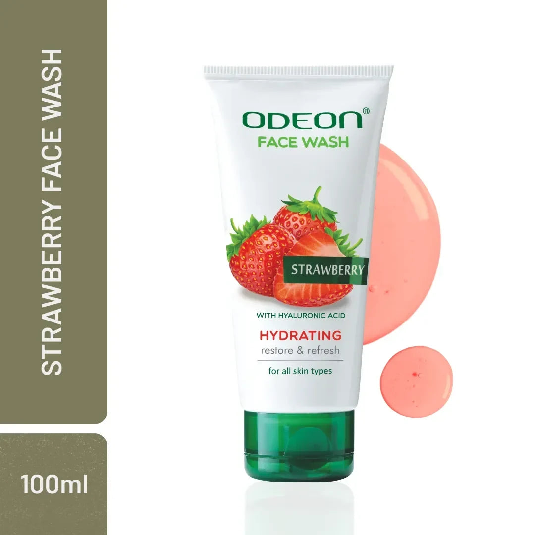Strawberry Face Wash for Glowing Skin - Odeon