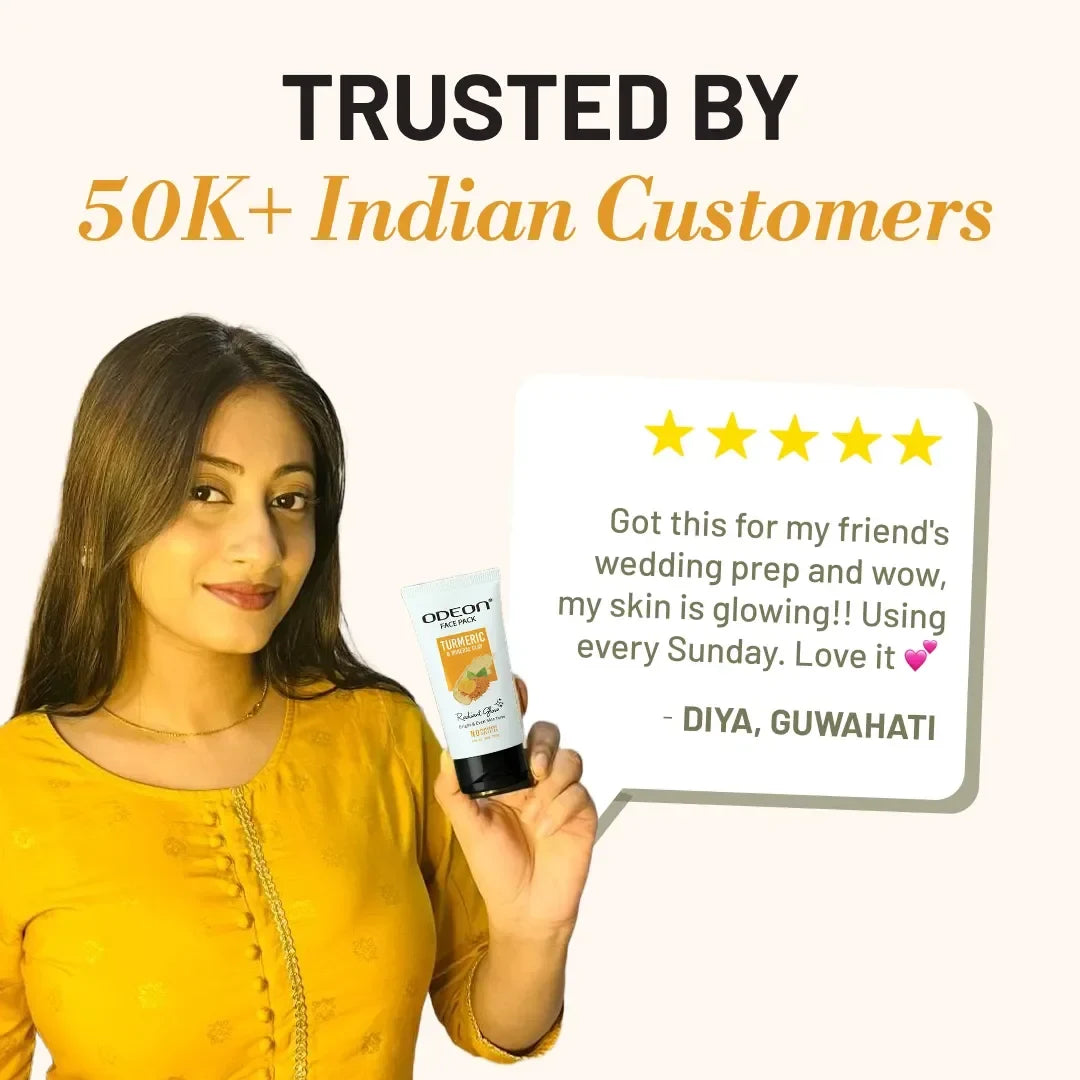 Turmeric & Mineral Clay (Bentonite Clay) Face Pack + Niacinamide (Vitamin B3)