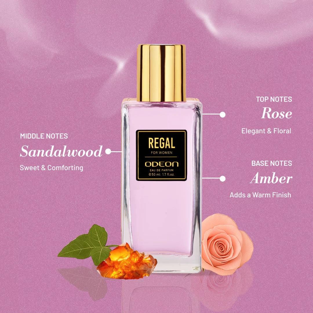 Regal Eau de Parfum for Women | Long-Lasting Fruity & Floral Fragrance - Odeon